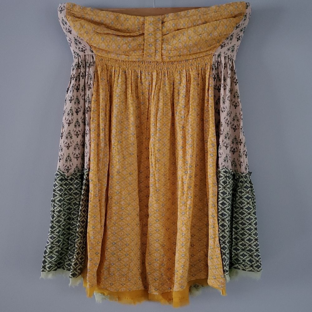 Free People Across The Sea Boho Tunic in Yellow Size M